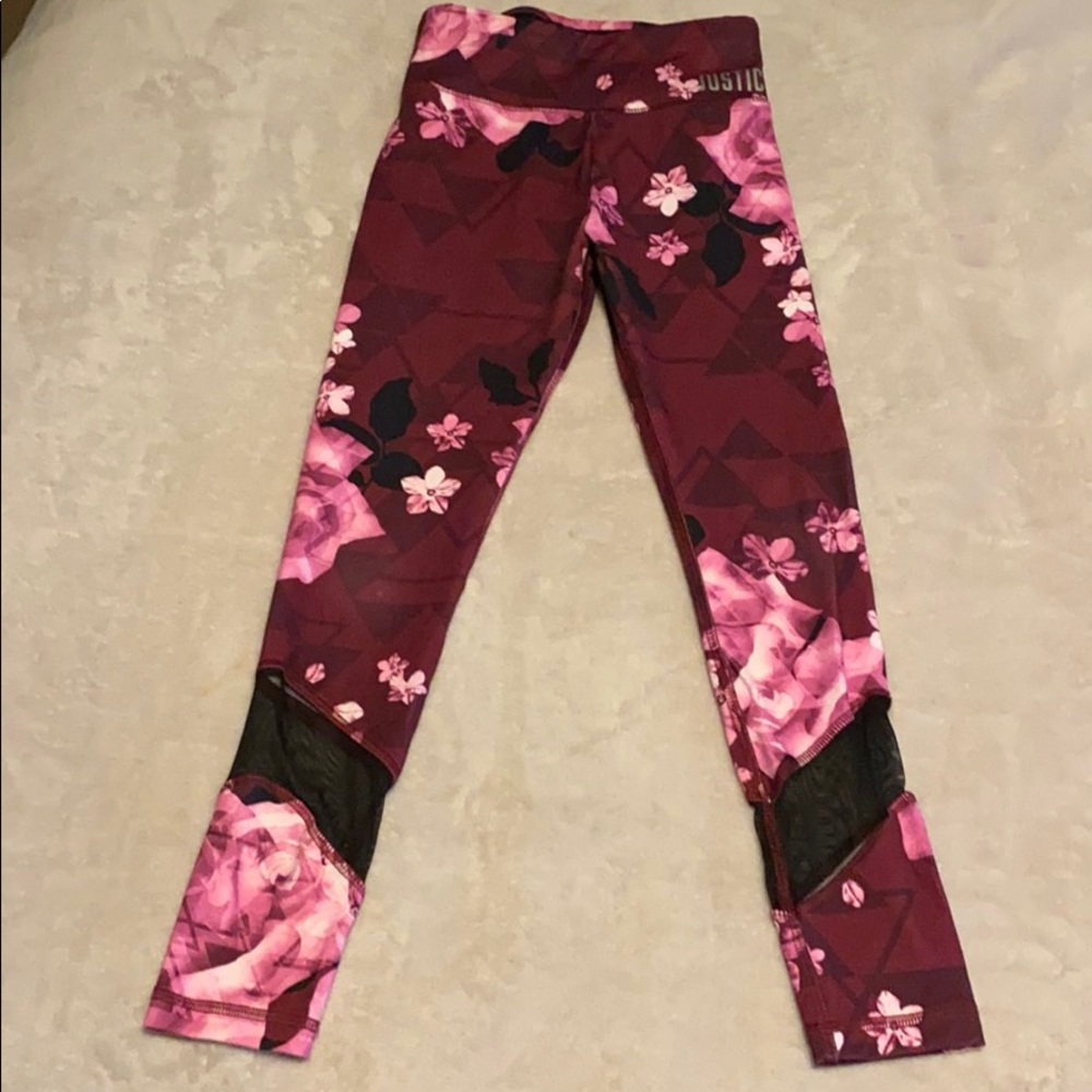 Girls Floral Yoga Pants